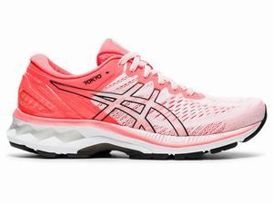 Chaussures Running Asics GEL-KAYANO 27 TOKYO Femme Blanche Orange Rouge | WHP-610584